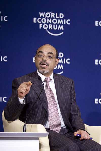 Meles Zenawi at World Economic Forum